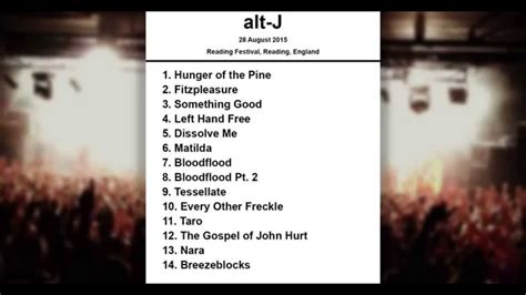 alt j setlist